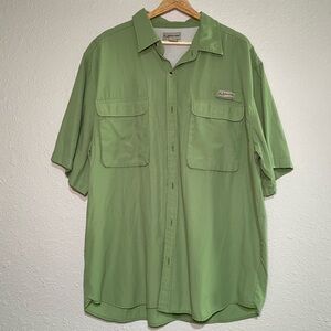 Men’s Hunting & Fishing Shirt With Pockets Green Realtree Size XXL